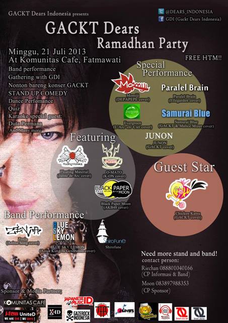 [EVENT] GACKT DEARS Ramadhan Party