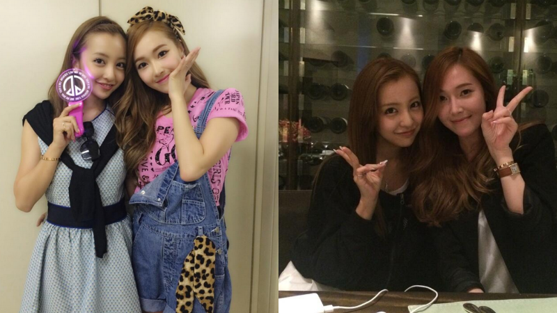 Itano Tomomi Berfoto dengan Member Girlband Korea Selatan, Jessica (Shoujo Jidai)