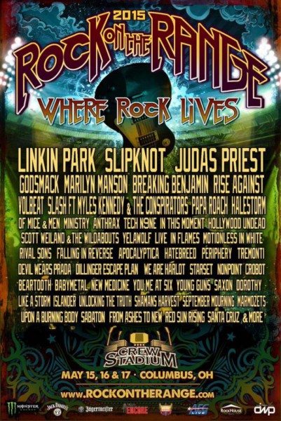 ROCK ON THE RANGE 2015 Poster