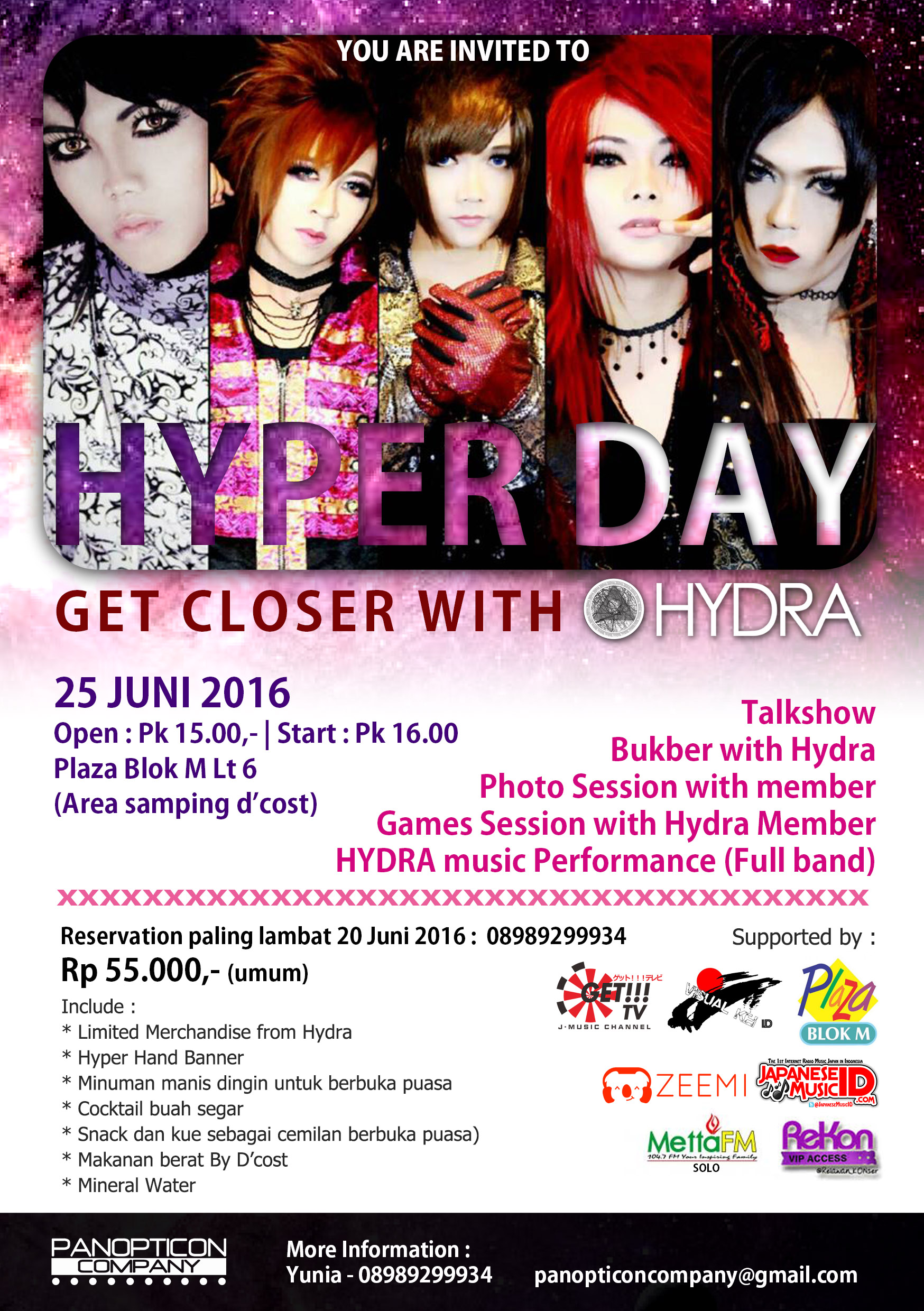 [EVENT] Rayakan 1 Tahun Band HYDRA Yuk!