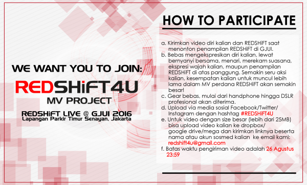 REDSHiFT4U How to Participate