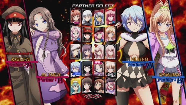 Heroine Character Select Nitroplus Blasterz Infinite Duel